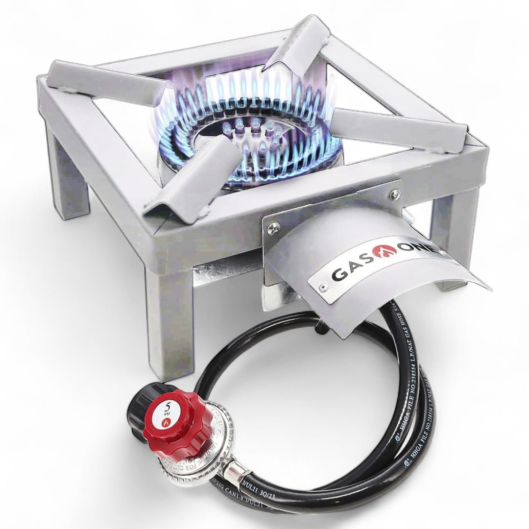 STAINLESS STEEL HIGH PRESSURE 1-BURNER STOVE