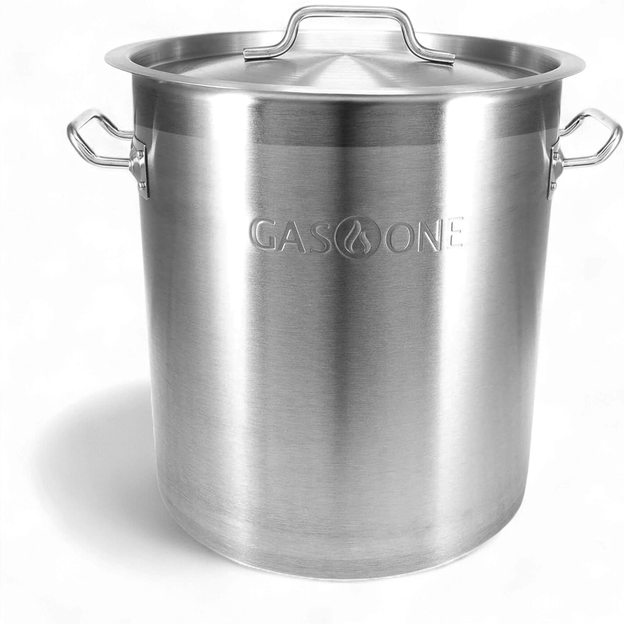 STAINLESS STEEL BREWING POT W/CAPSULE BOTTOM 20 QT/5 GAL – Gas One