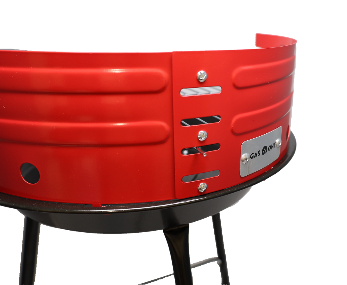 Portable Round Charcoal Grill Gas One
