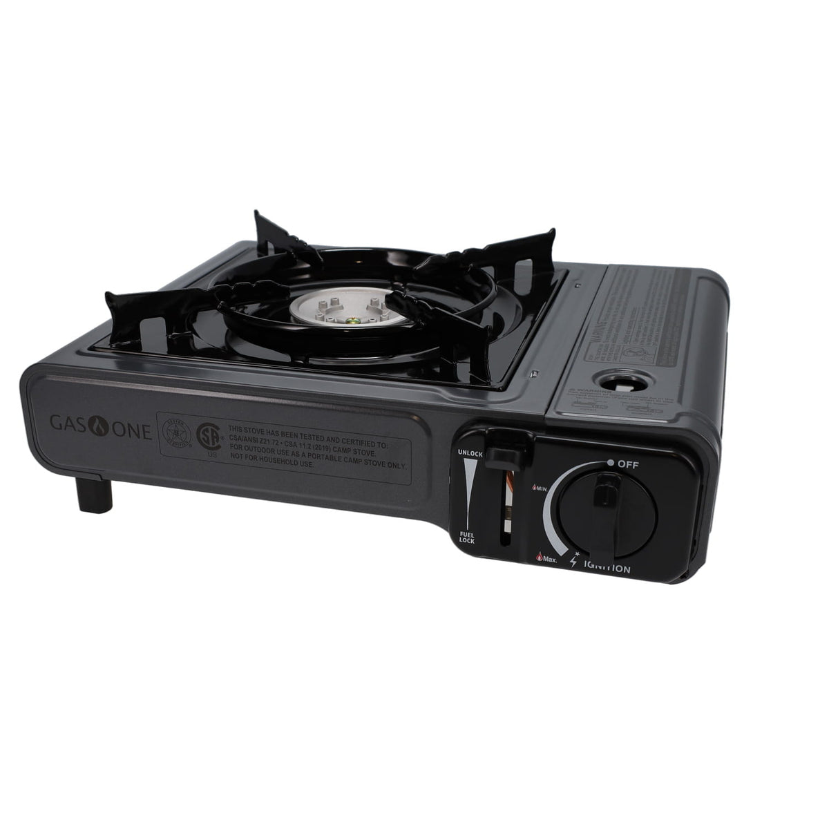 Tabletop Butane Gas Camping Stove, 1-Burner, Black - Gas Adapters  Marketplace