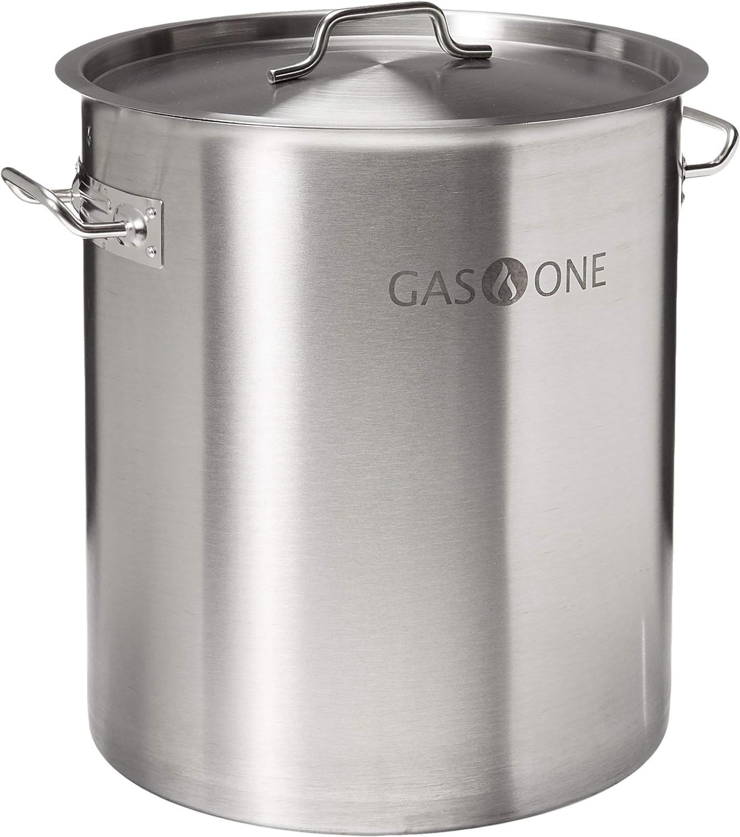 STAINLESS STEEL TURKEY FRYING POT W/STEAMER BASKET