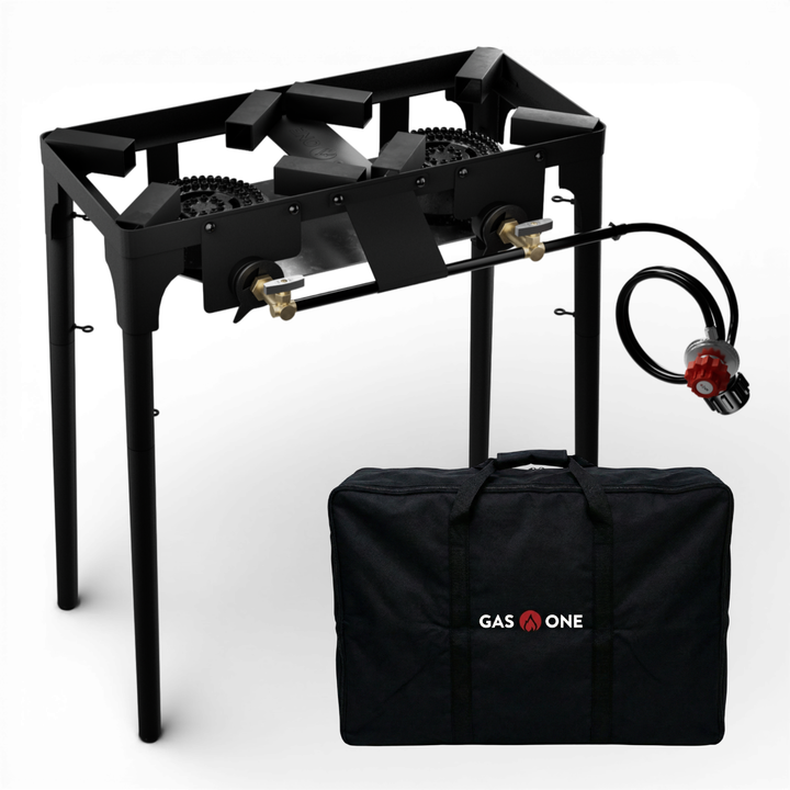 High Pressure 2-Burner Stove+Carry Bag Bundle