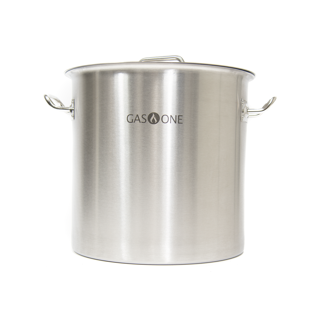 STAINLESS STEEL BREWING POT W/CAPSULE BOTTOM 20 QT/5 GAL