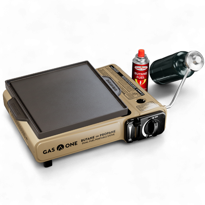 8,000 BTU Dual Fuel Stove and Griddle Bundle