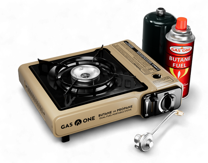 8,000 BTU PORTABLE DUAL FUEL CAMP STOVE