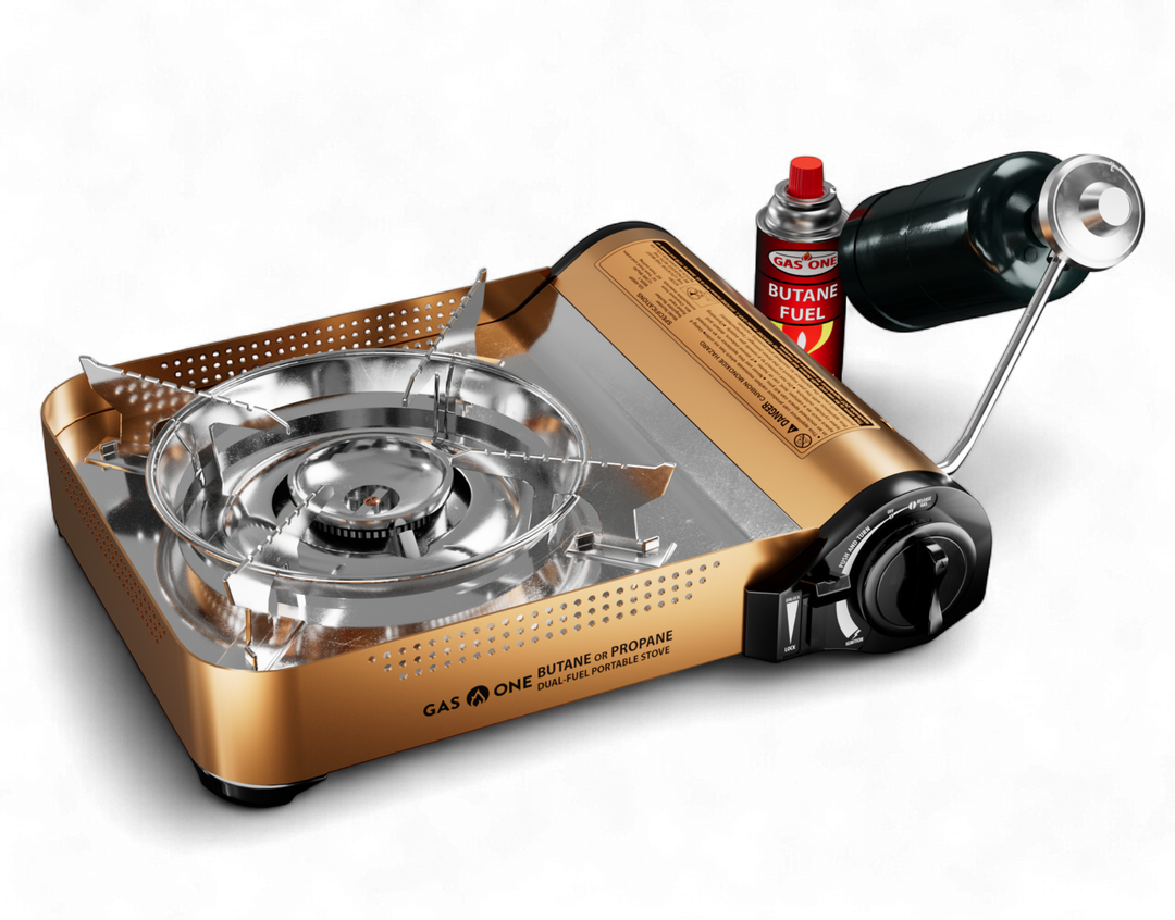 12,000 BTU PORTABLE DUAL FUEL CAMP STOVE