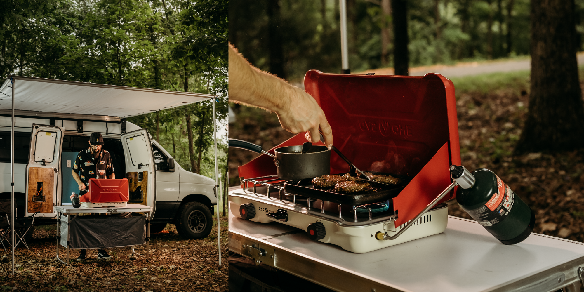 22,000 BTU PORTABLE PROPANE CAMP STOVE – Gas One