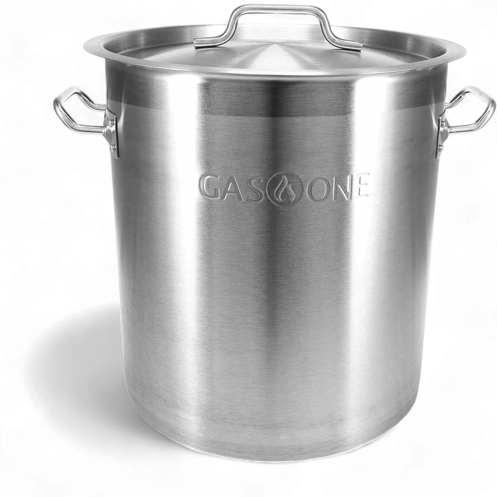 STAINLESS STEEL BREWING POT W/CAPSULE BOTTOM 20 QT/5 GAL – Gas One