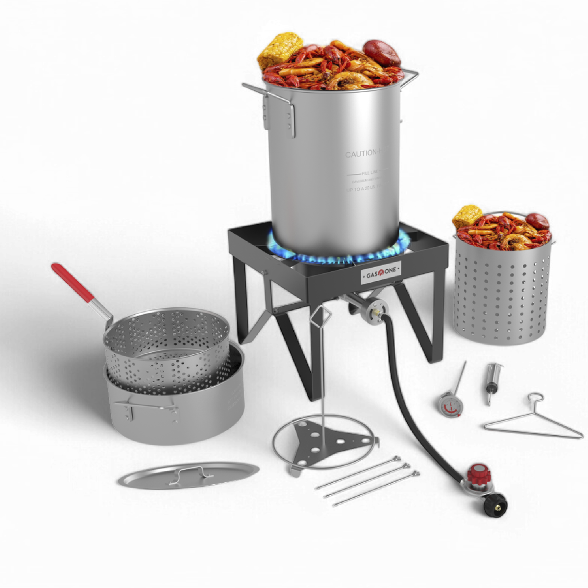 The complete cooking setup