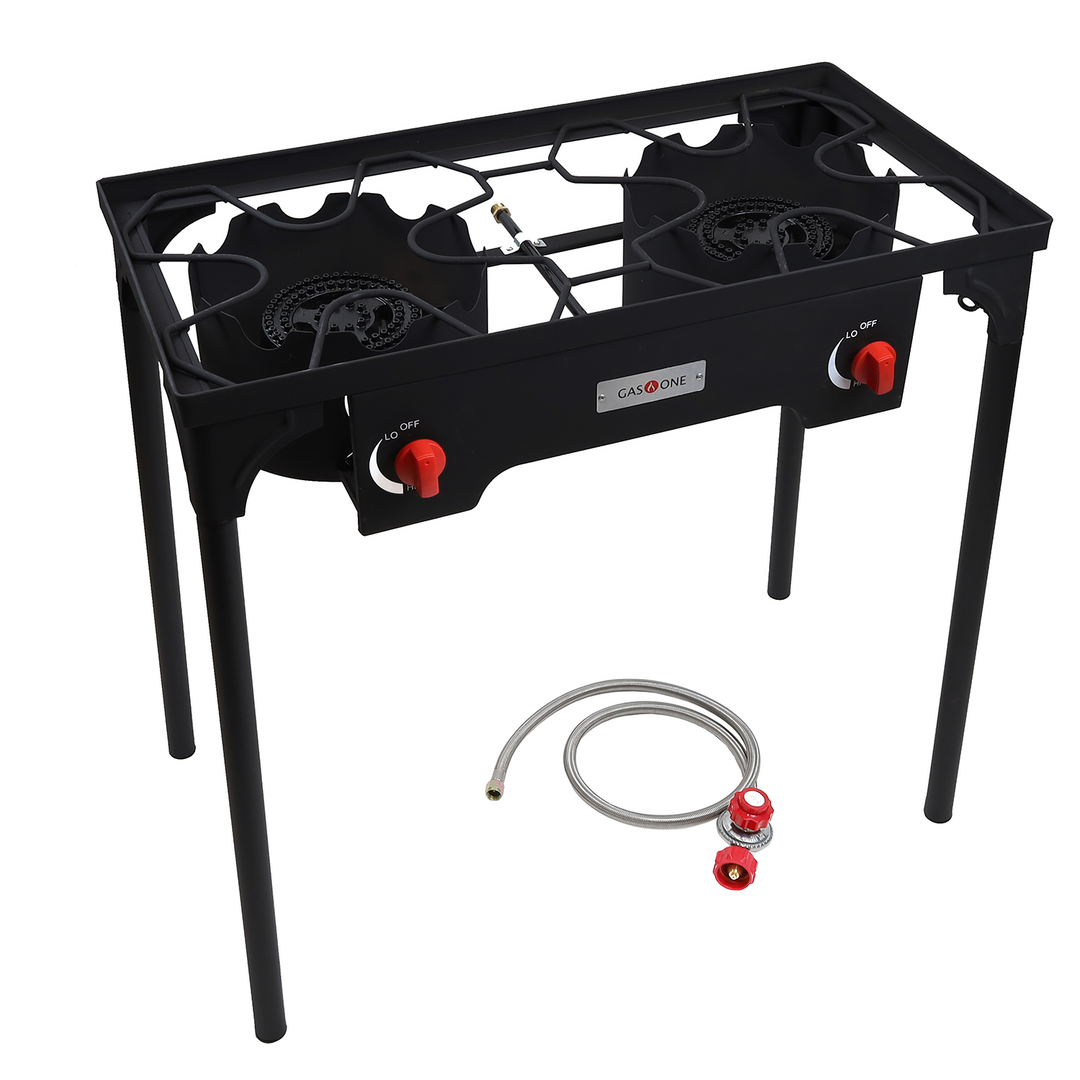 HIGH PRESSURE 2 BURNER W/COVER