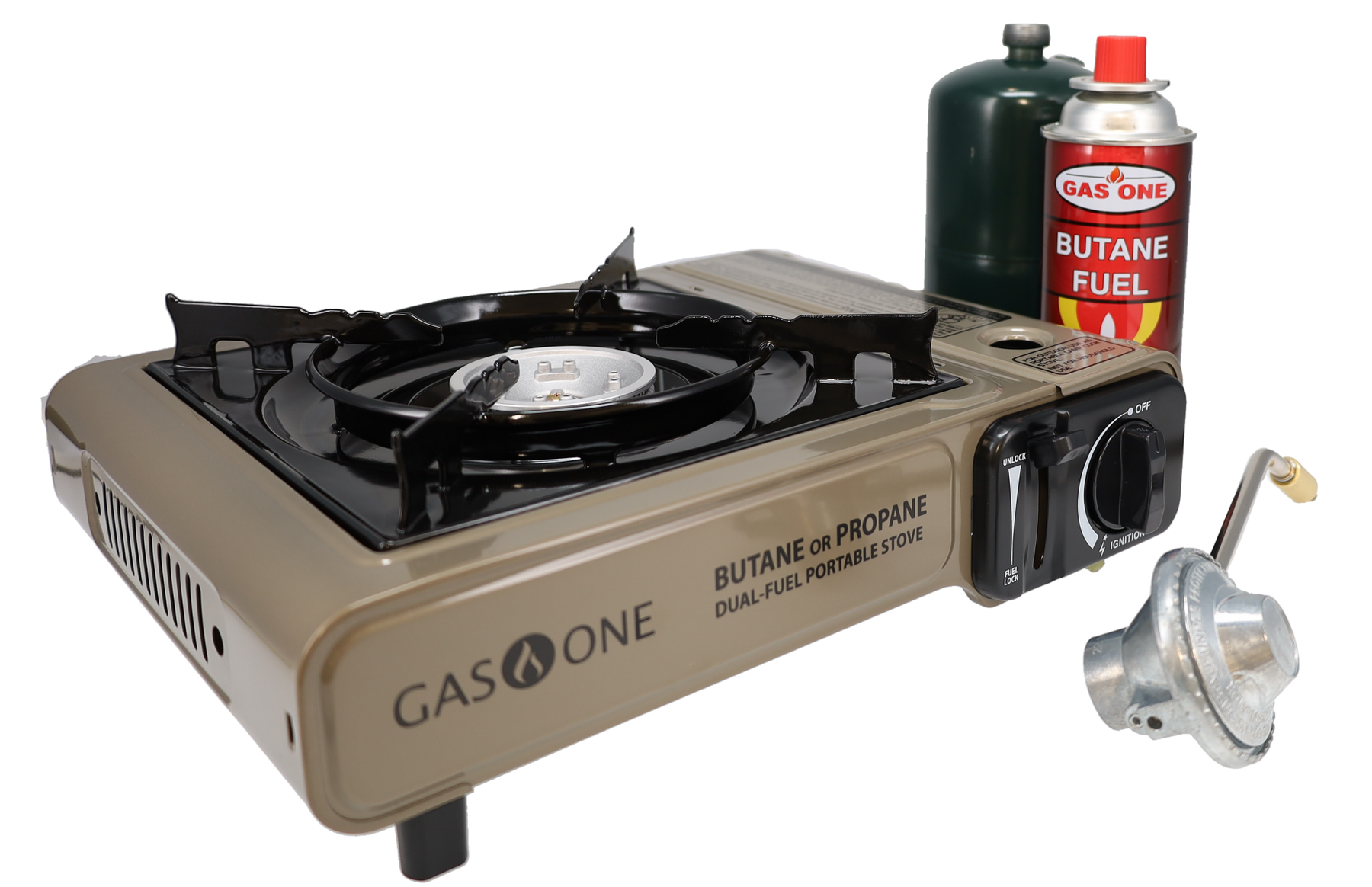 8 000 BTU Portable Butane and Propane Camp Stove Gas One