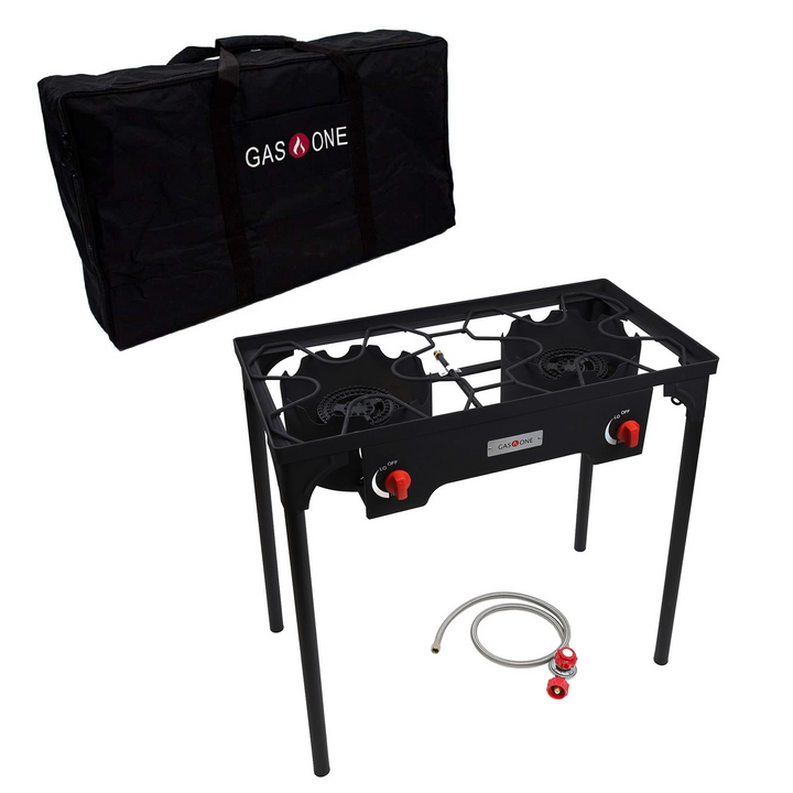 HIGH PRESSURE 2 BURNER W/CARRY BAG